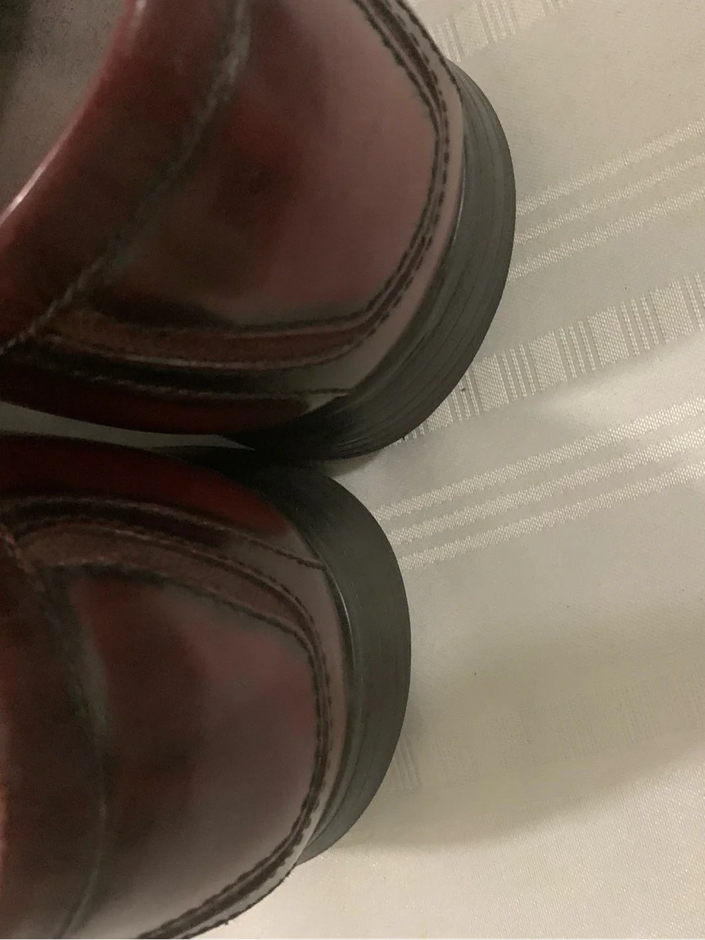 Bostonian Men's Wine/Burgundy Leather Penny Loafers